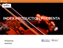 Tablet Screenshot of indexproduction.com